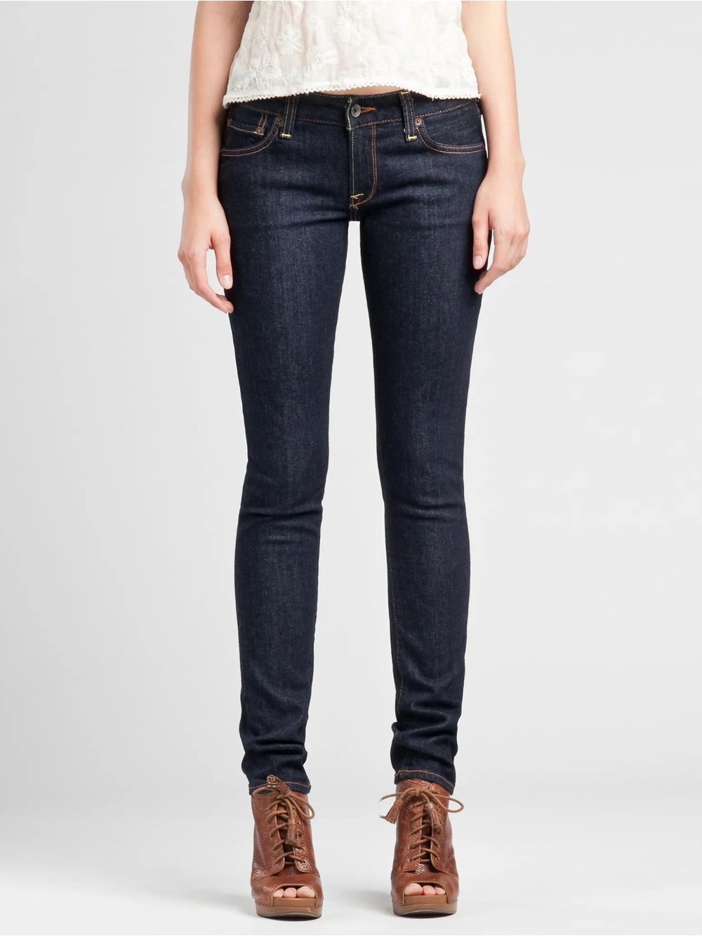 Lucky Brand‎ Lola skinny dark blue wash Jeans size 6